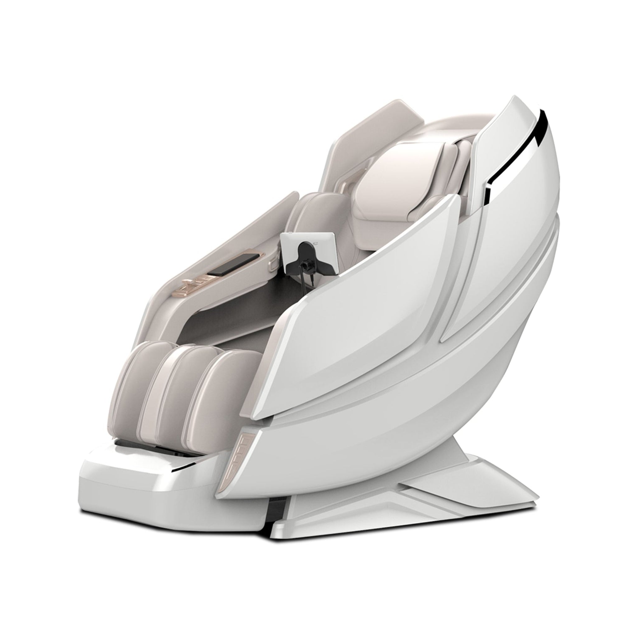 DIOS 1288 massage chair in sleek white finish with advanced 7D massage technology, displayed on a clean white background for professional product showcase