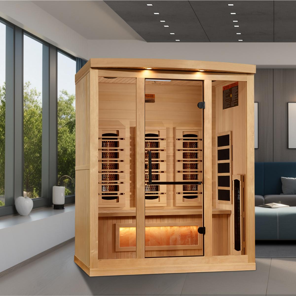 Golden Designs GDI-8030-03 – 3 Person Full Spectrum Infrared Sauna