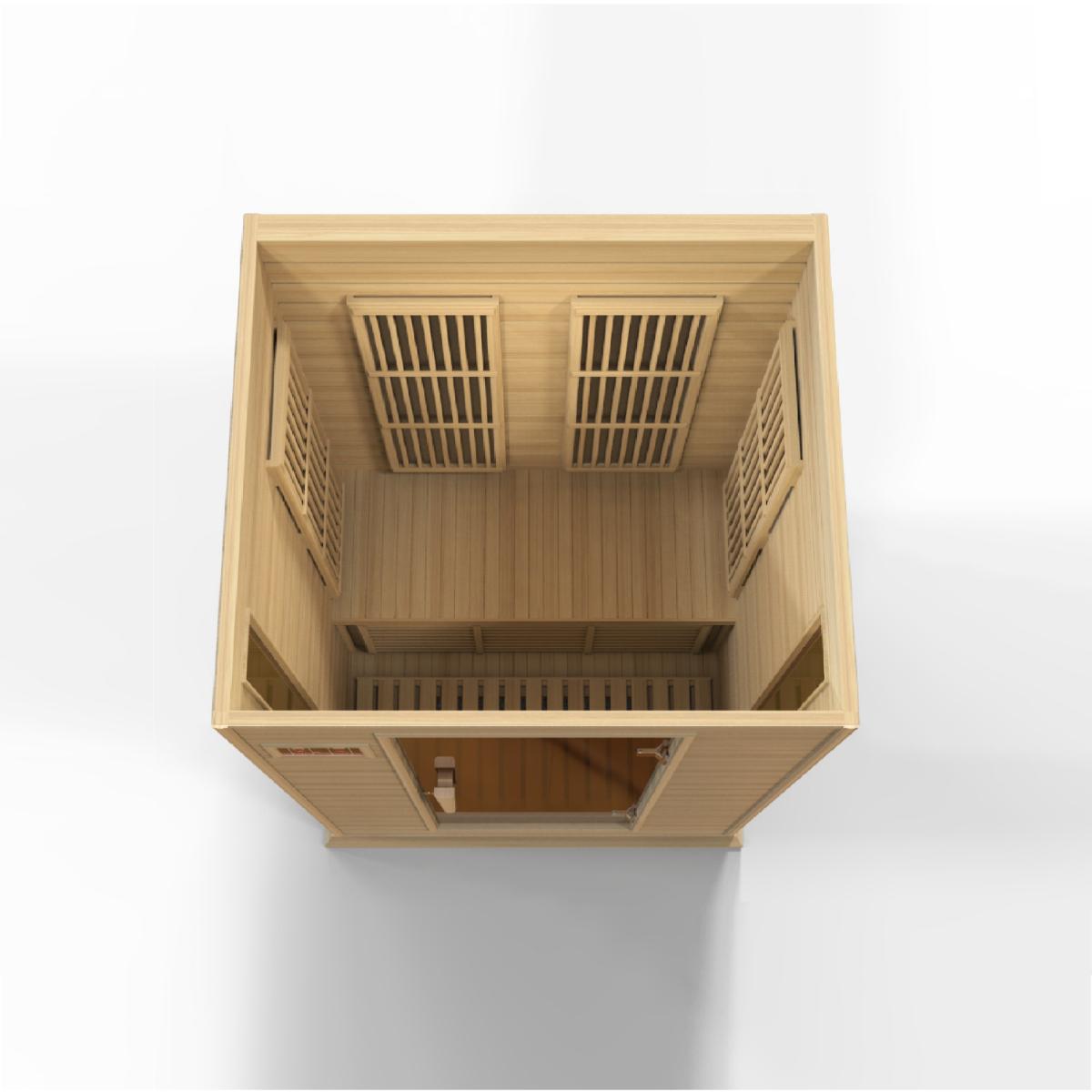 Golden Designs Maxxus Toulouse – 2 Person Low EMF Infrared Sauna