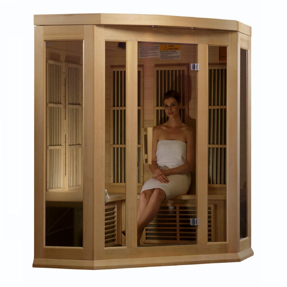 Golden Designs Maxxus MX-K356-01 – 3 Person Low EMF Infrared Sauna01