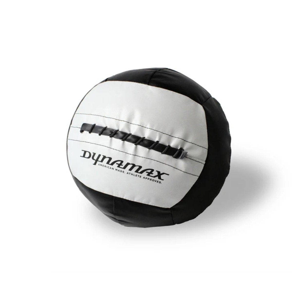 Dynamax black and white medicine ball for strength and conditioning workouts
