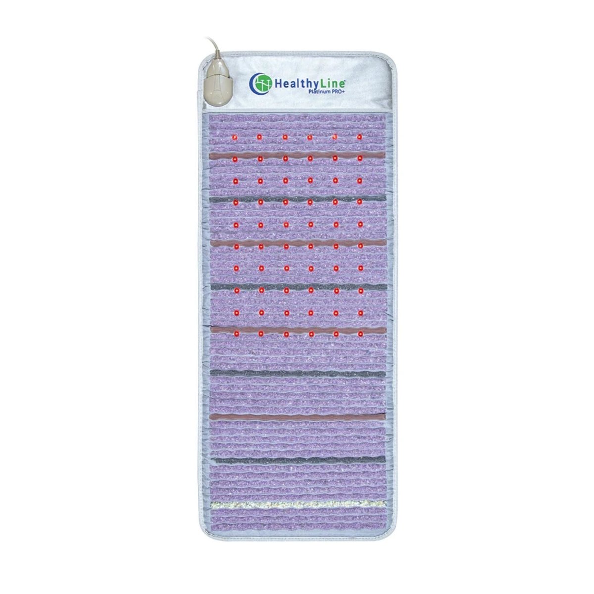 HealthyLine Platinum PEMF Far Infrared Heating Mat for full-body therapy with gemstone and red light features