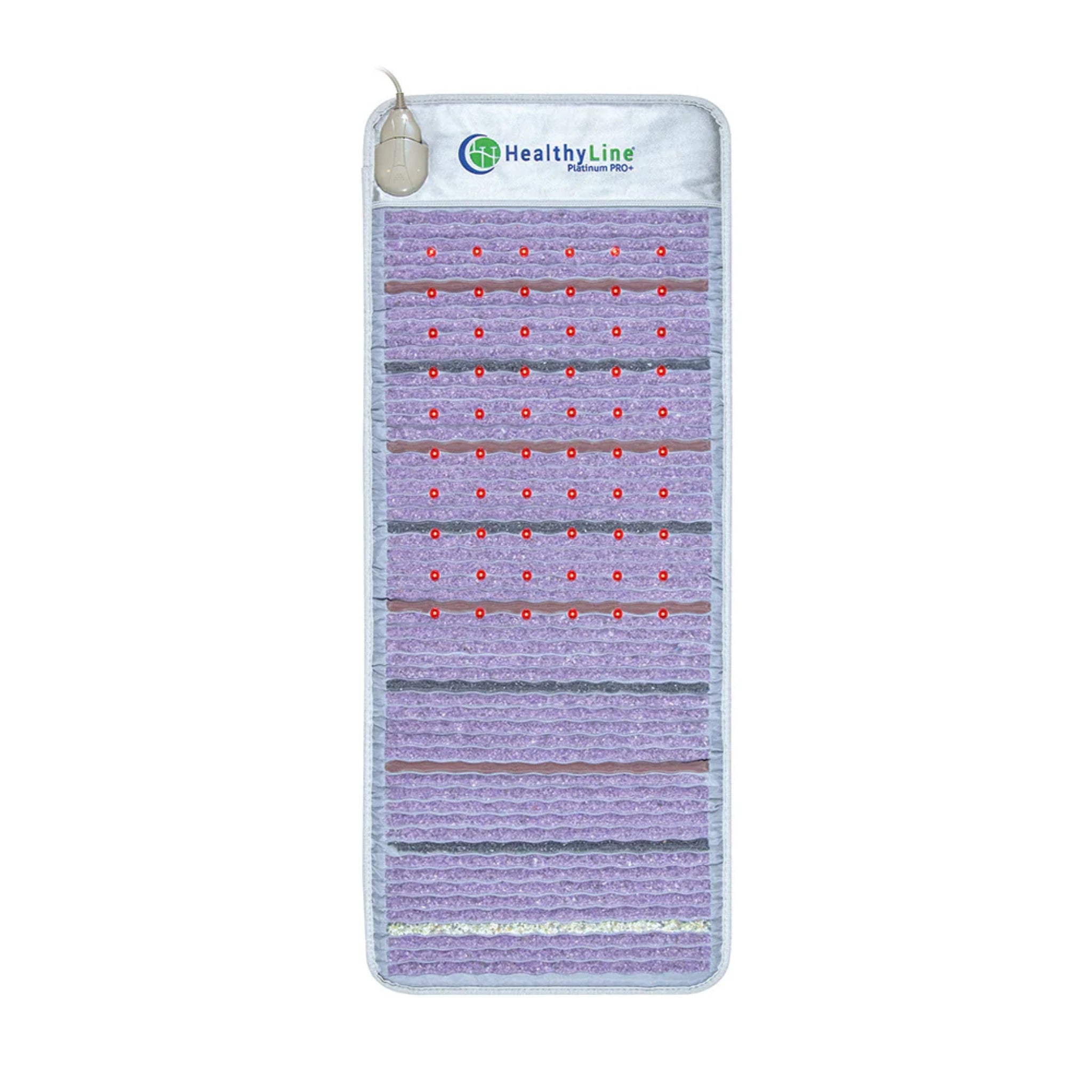 HealthyLine Platinum PEMF Far Infrared Heating Mat for full-body therapy with gemstone and red light features