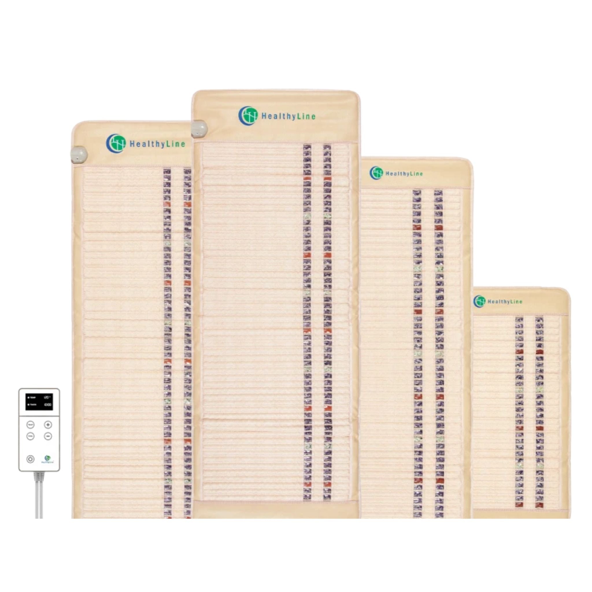 HealthyLine SOFT Series far infrared heating mat with natural gemstones for full-body relaxation and therapy