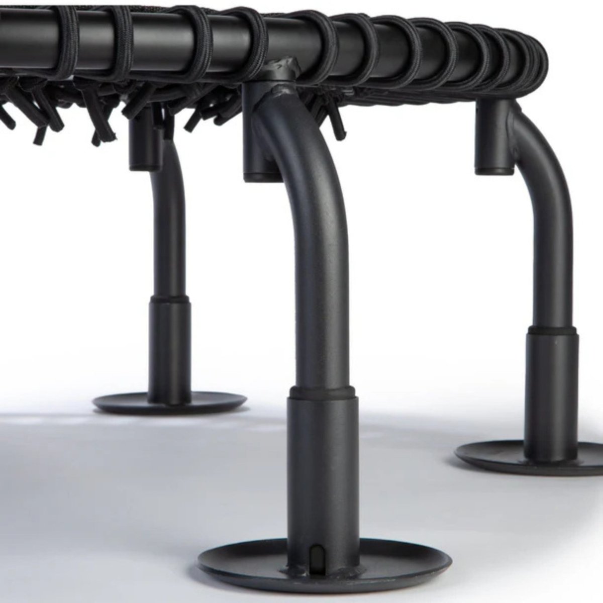 Group of Jumpsport trampoline replacement legs with rubber tips