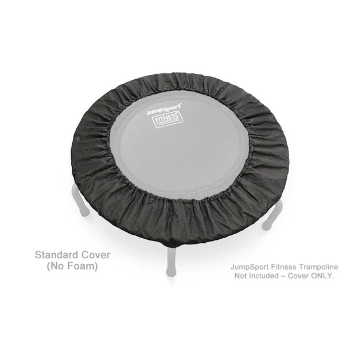 Close-up of Jumpsport trampoline skirt cover showing durable padded design