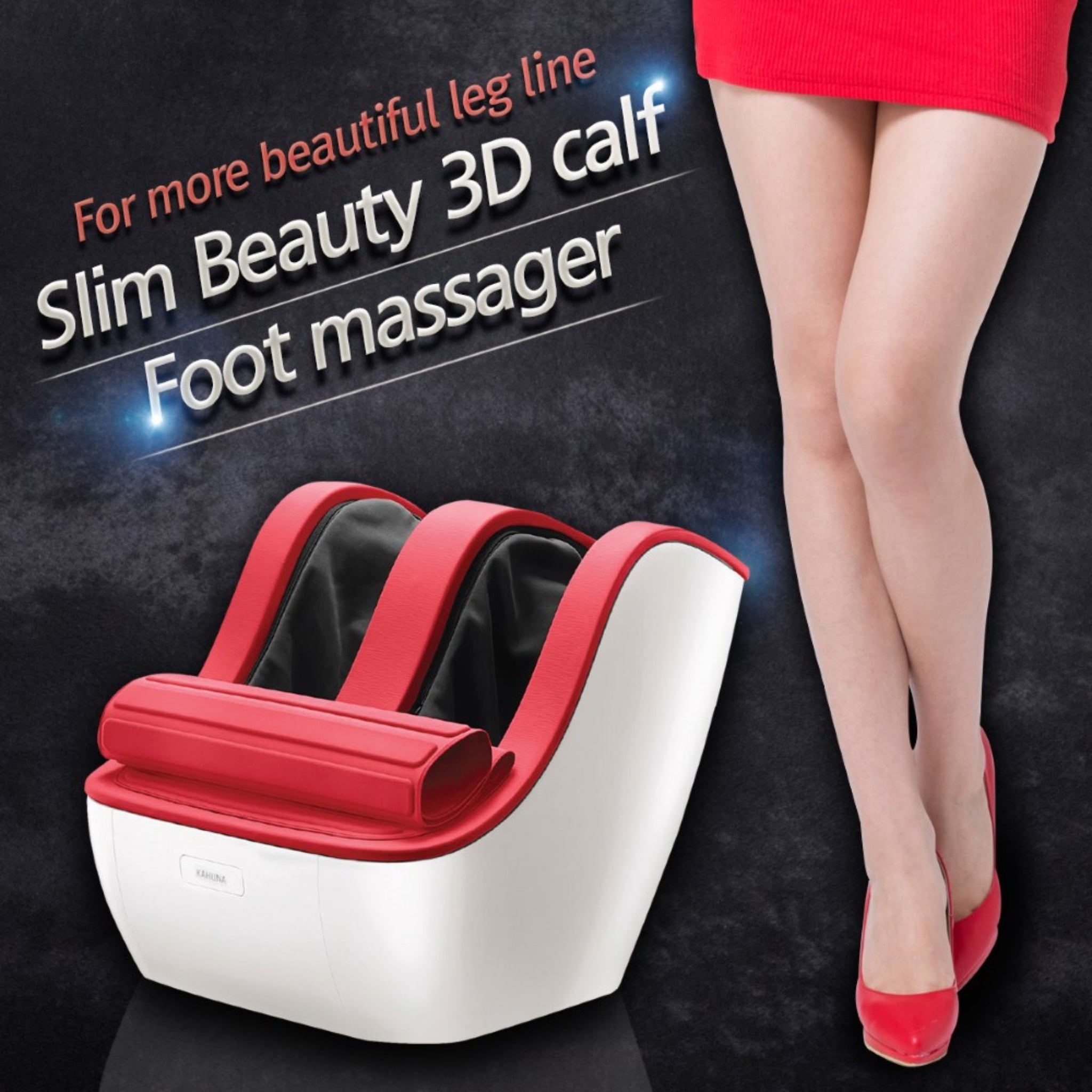 Kahuna 888 foot and calf massager benefits for slimming and relaxation