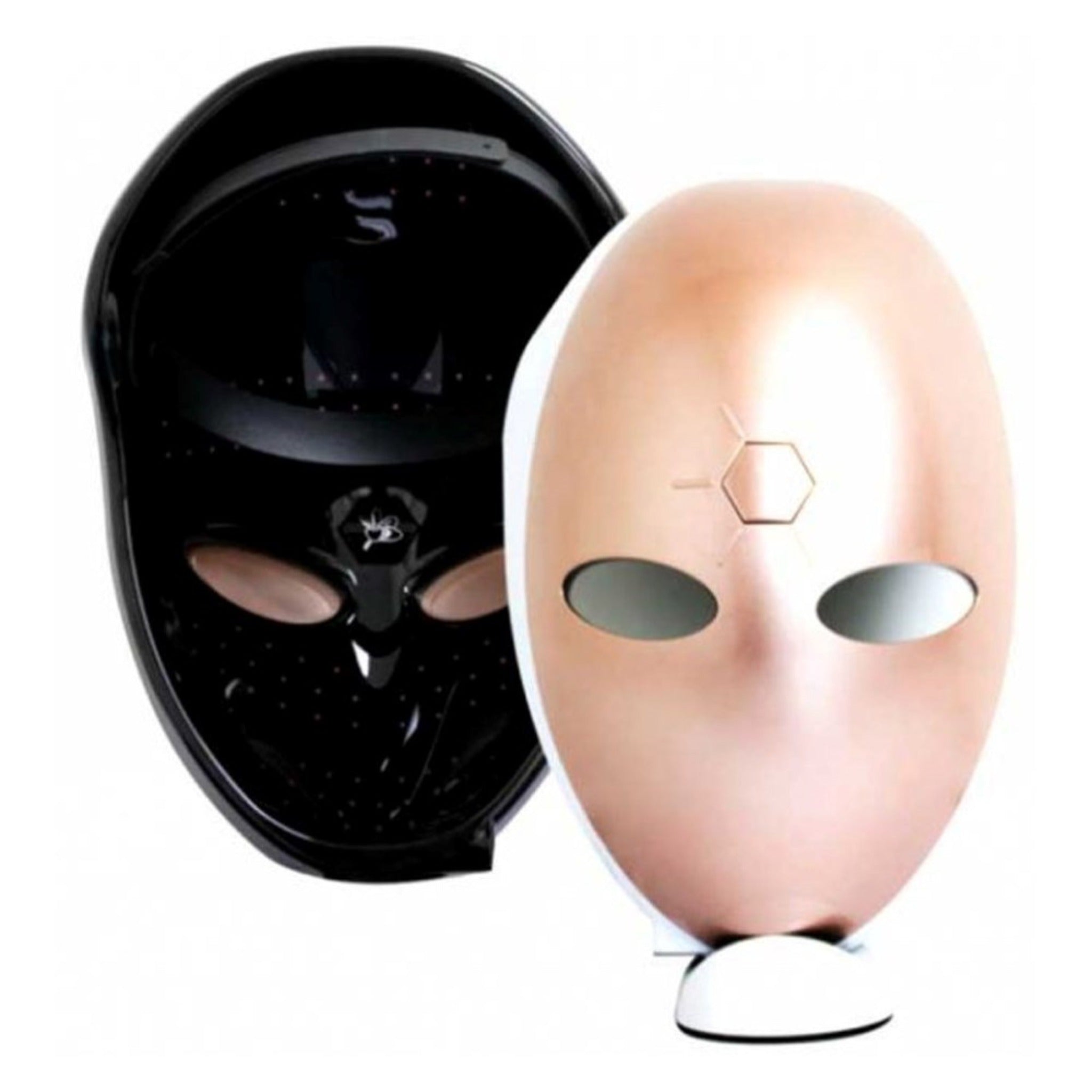 Kahuna LED mask in black and gold finish for skincare therapy