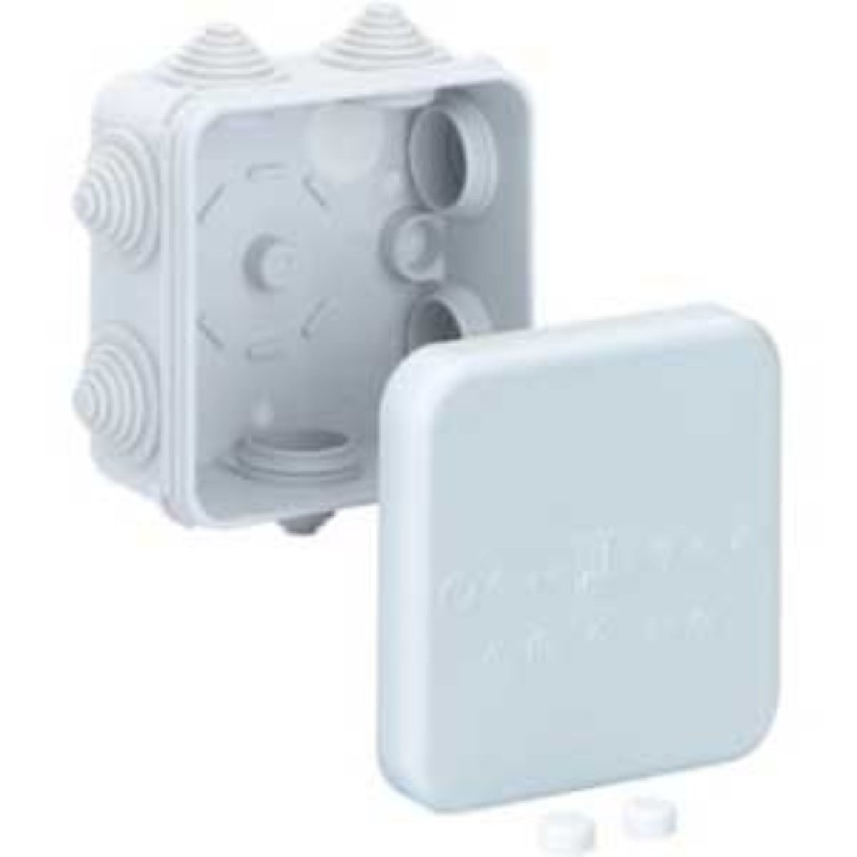 Leisurecraft double bench electrical junction box with removable cover for safe wiring access