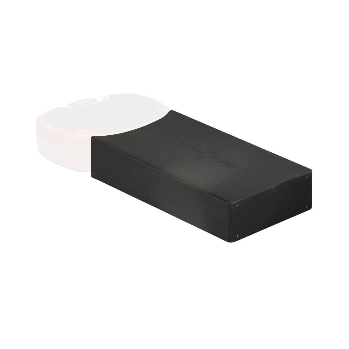 Angled view of Power Plate step-up platform extension designed to pair with MOVE vibration trainer