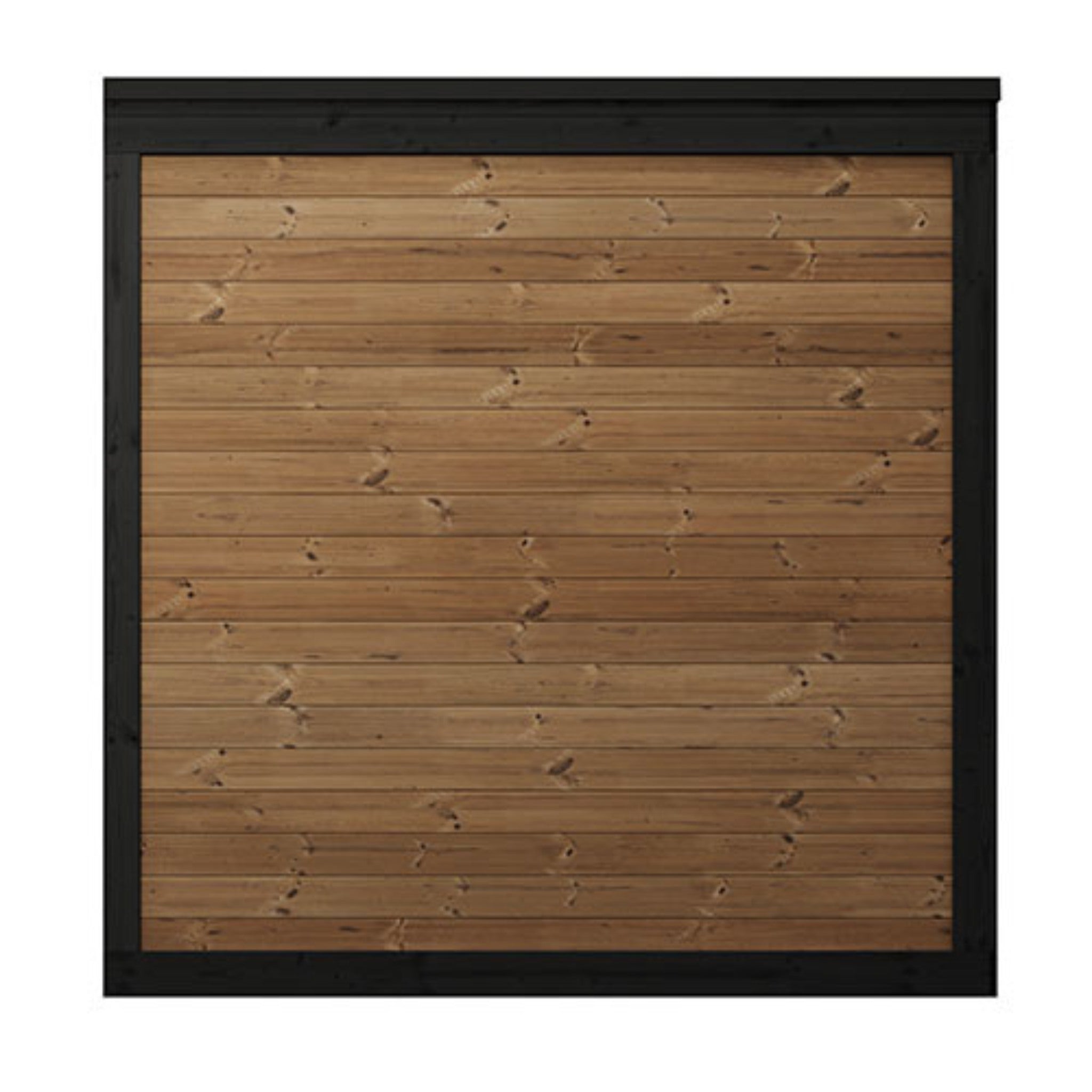 SaunaLife GL6 exterior showing wood paneling with black frame trim.