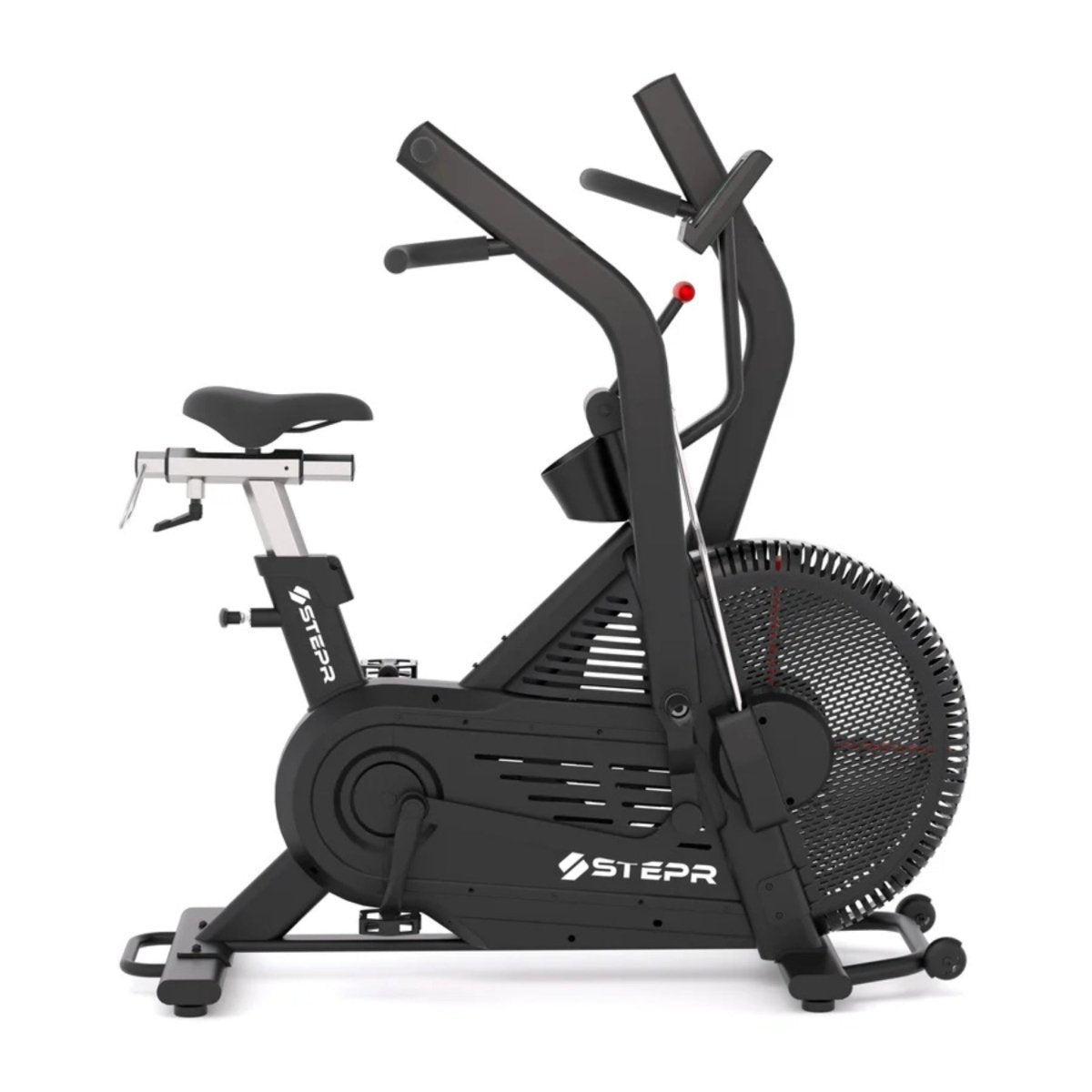 Adjustable resistance knob on STEPR Bionic Bike XL for training intensity