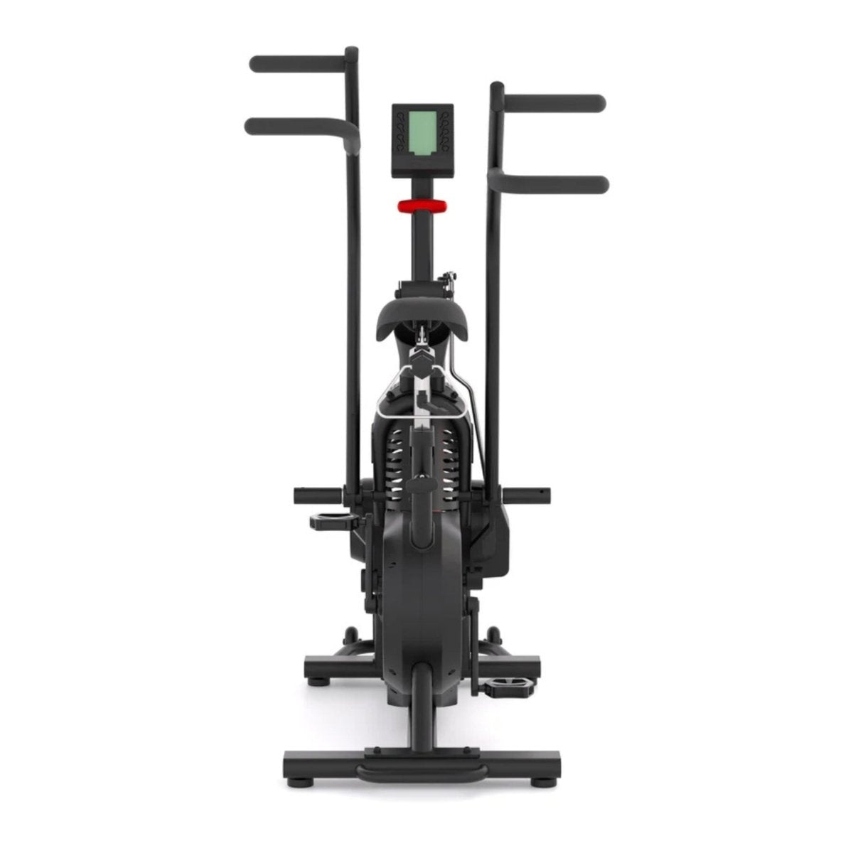 Dual action handlebars on STEPR Bionic Bike XL for push and pull training