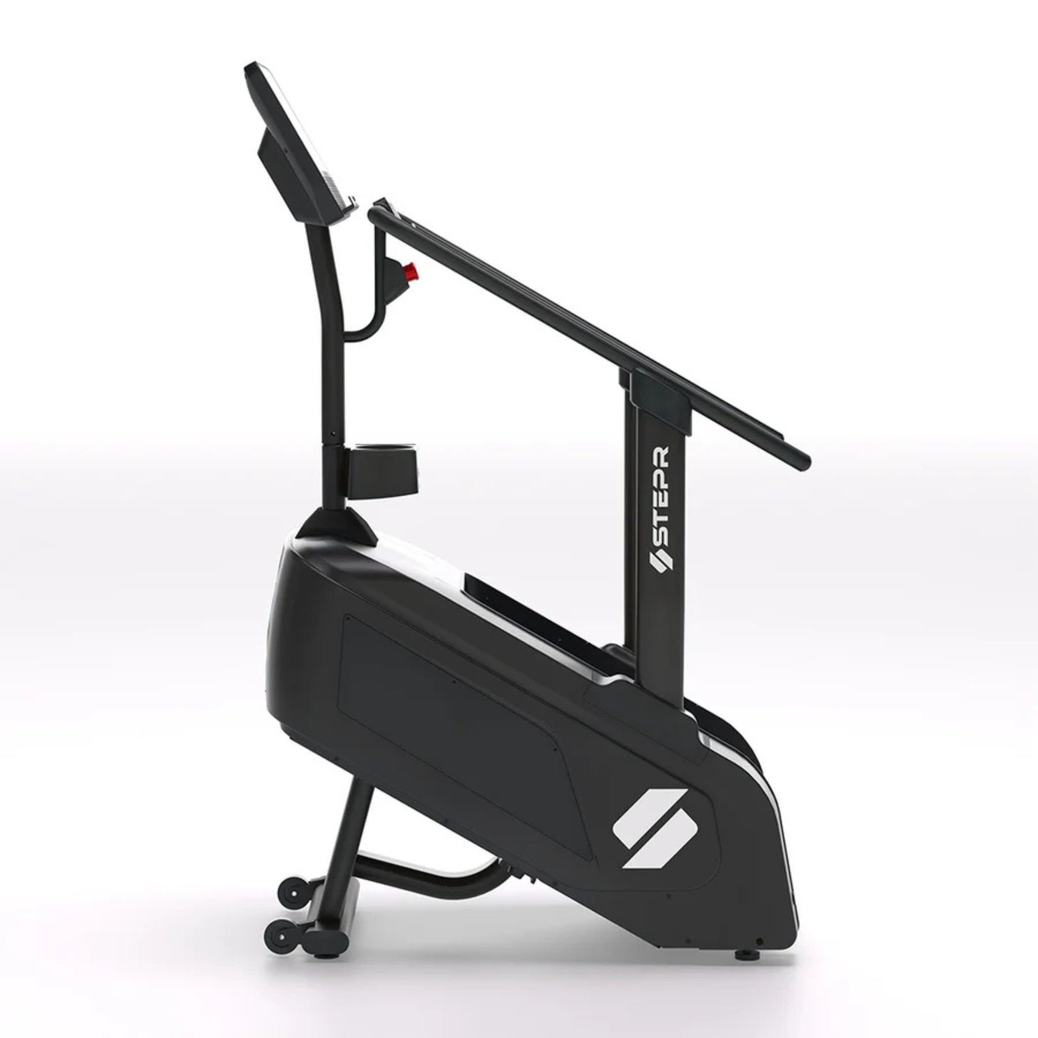 Home stair climber machine folded compactly for easy storage at home
