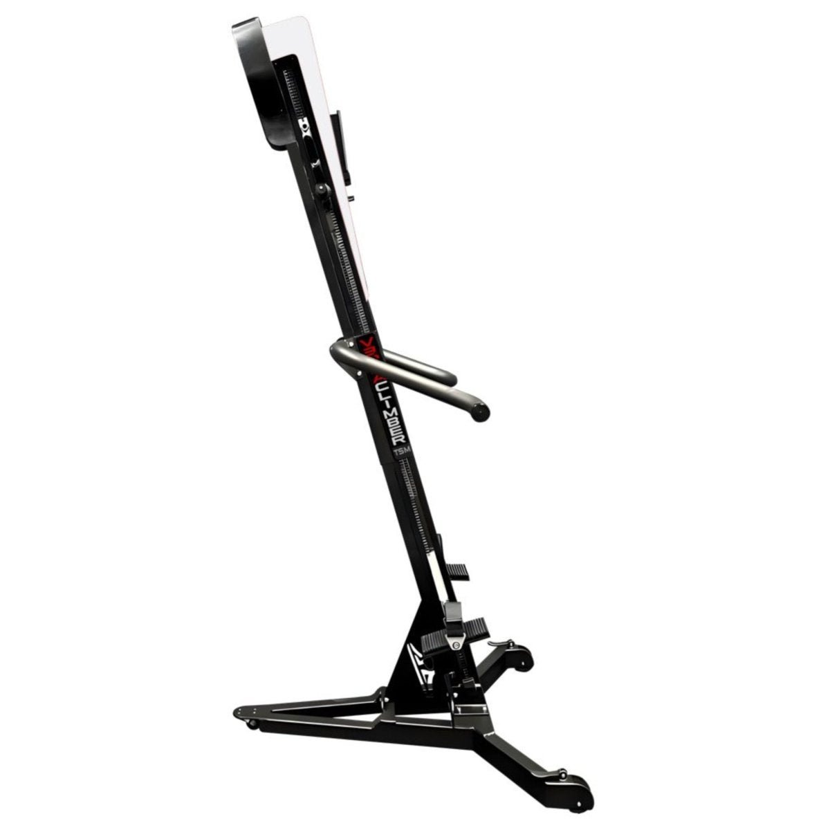 VersaClimber TS-M Magnetic vertical climbing machine with optional stackable base, designed for space-efficient full-body zero-impact cardio training.