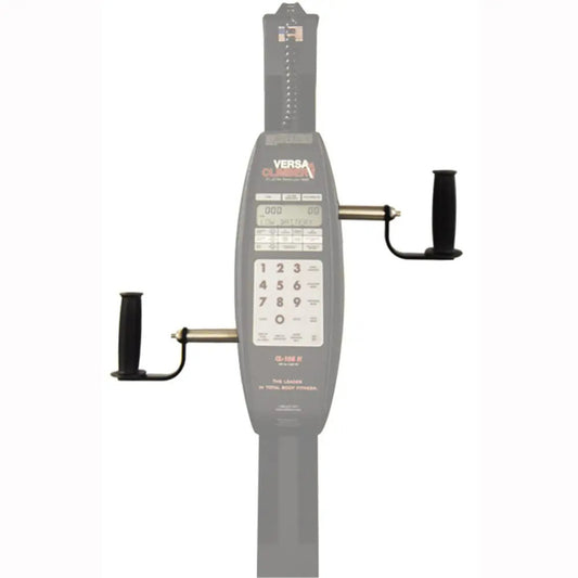 Digital density gauge with Versaclimber logo on a white background