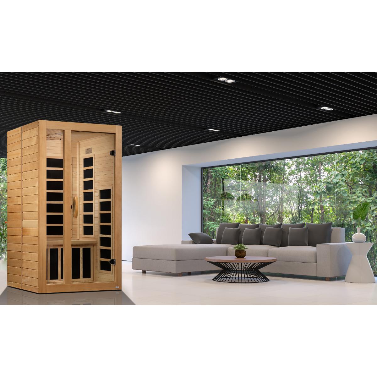 Golden Designs Dynamic Gracia 1-2 Person Low EMF FAR Infrared Sauna