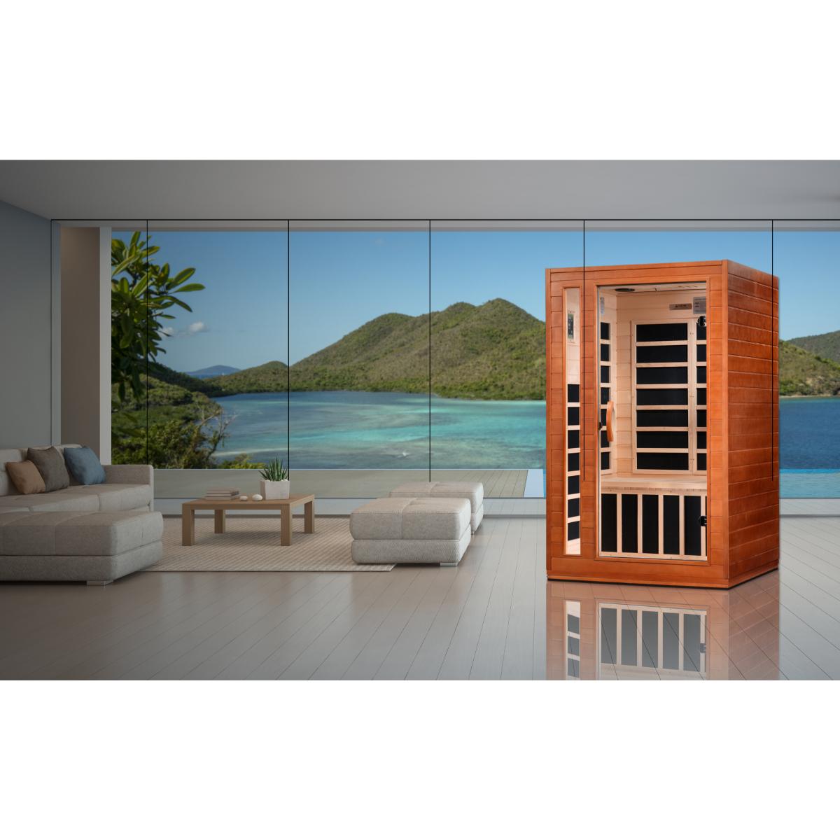 Golden Designs Dynamic Cordoba Elite – 2 Person Ultra Low EMF Infrared Sauna