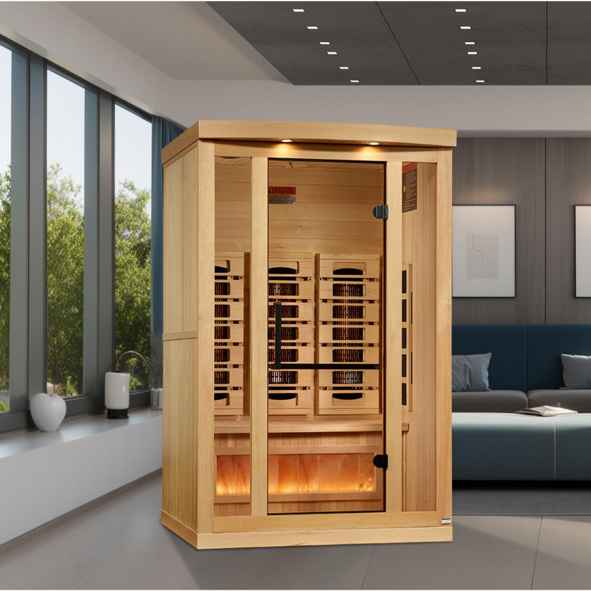 Golden Designs Reserve Edition GDI-8020-02 – 2 Person Full Spectrum Infrared Sauna