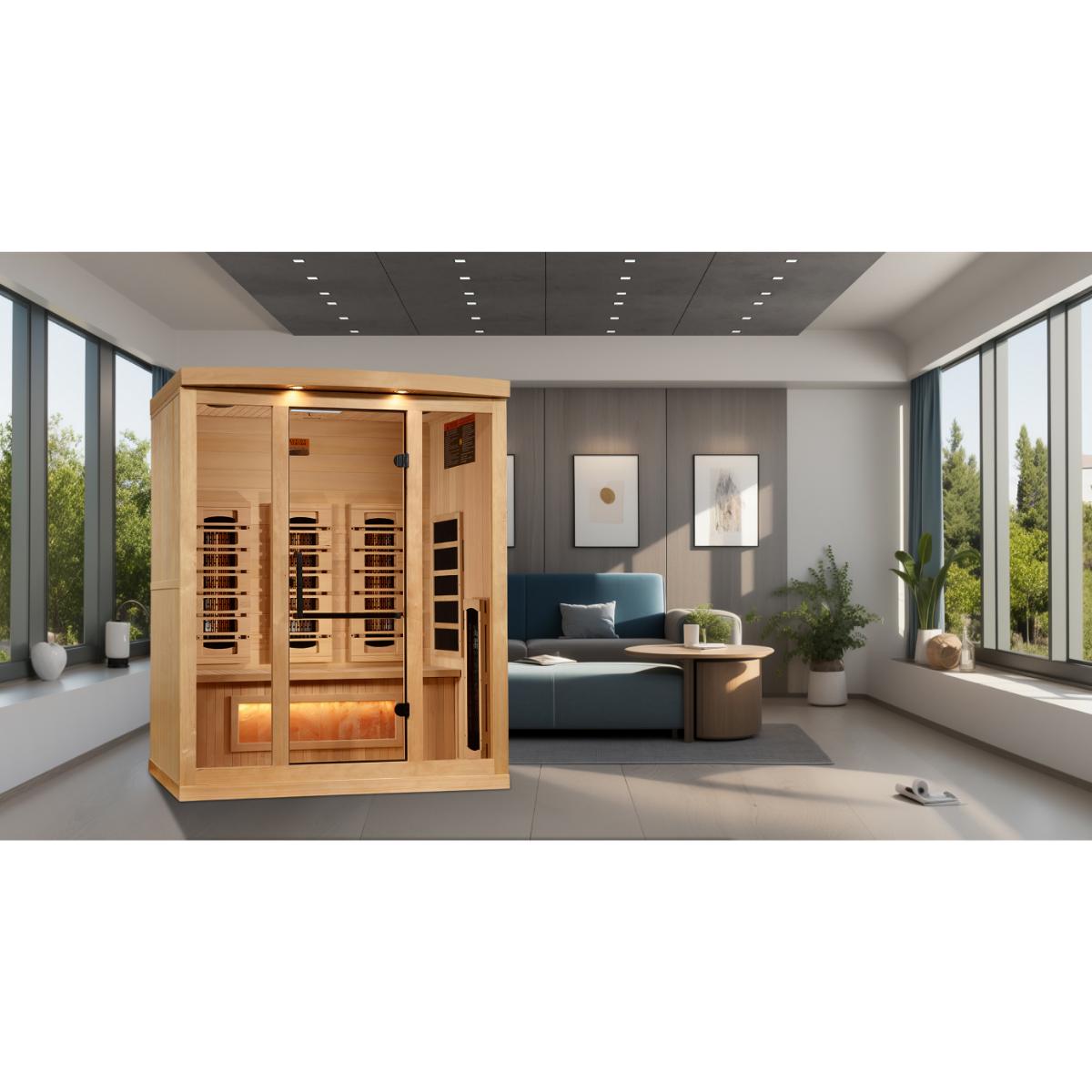 Golden Designs GDI-8030-03 – 3 Person Full Spectrum Infrared Sauna