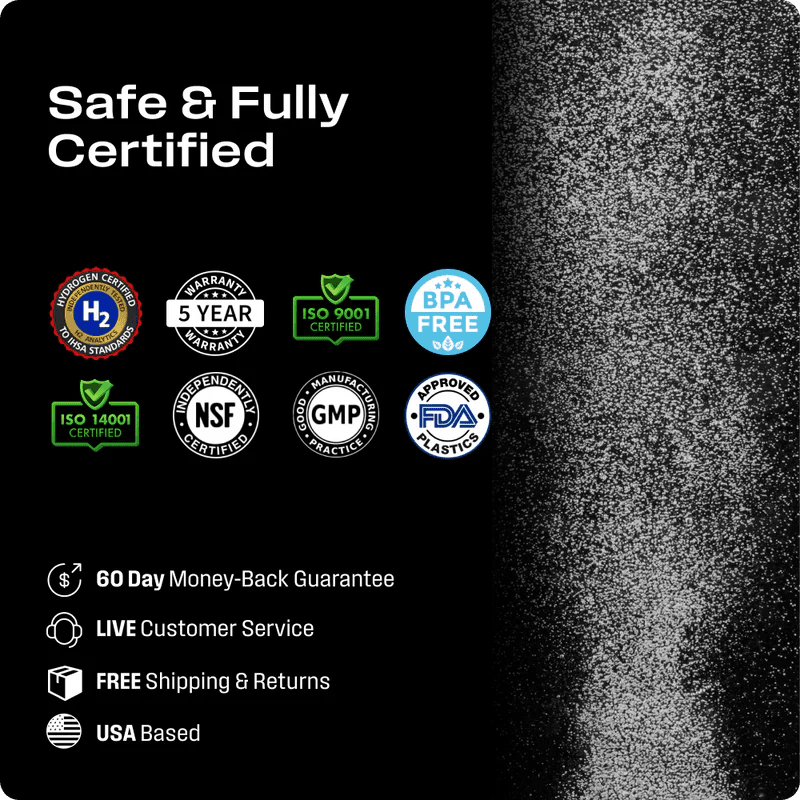 Echo Flask Hydrogen Water Bottle for Smart Daily Hydration - Hydrogen Water by Echo Water