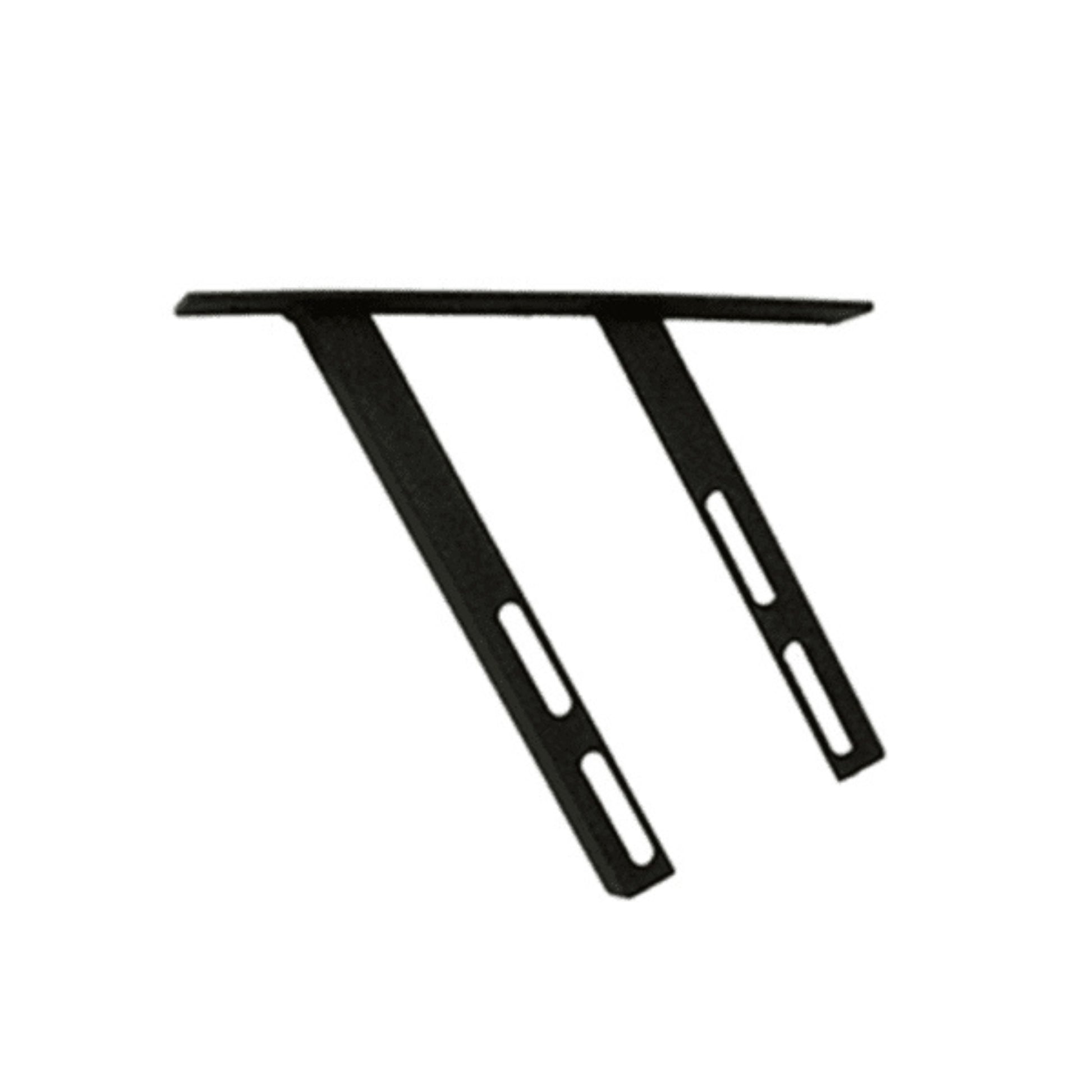VersaClimber H/HP wall mount installation bracket in black steel finish, displayed on a clean white background to highlight durability, stability, and secure mounting design