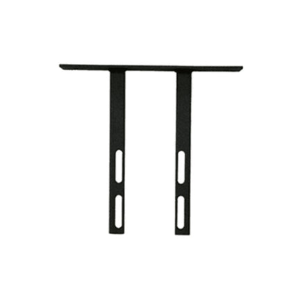 VersaClimber H/HP wall mount installation bracket with dual support arms in black steel finish, displayed on a clean white background to highlight strength, secure mounting, and durability