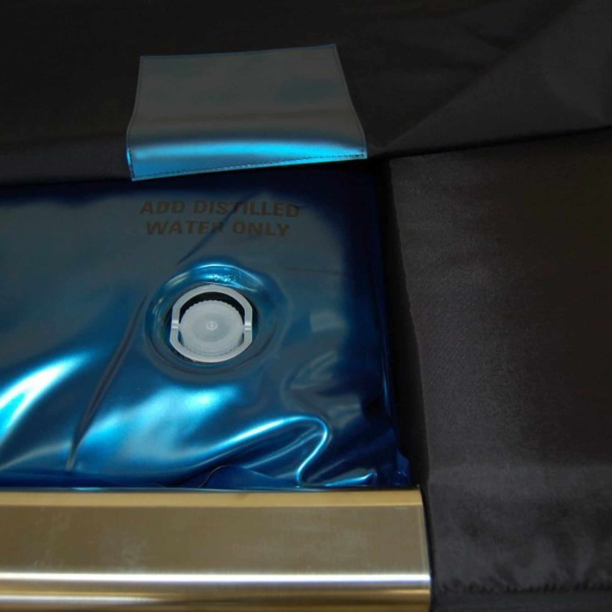 Top view of Capsule Cleaner Solution inside machine reservoir
