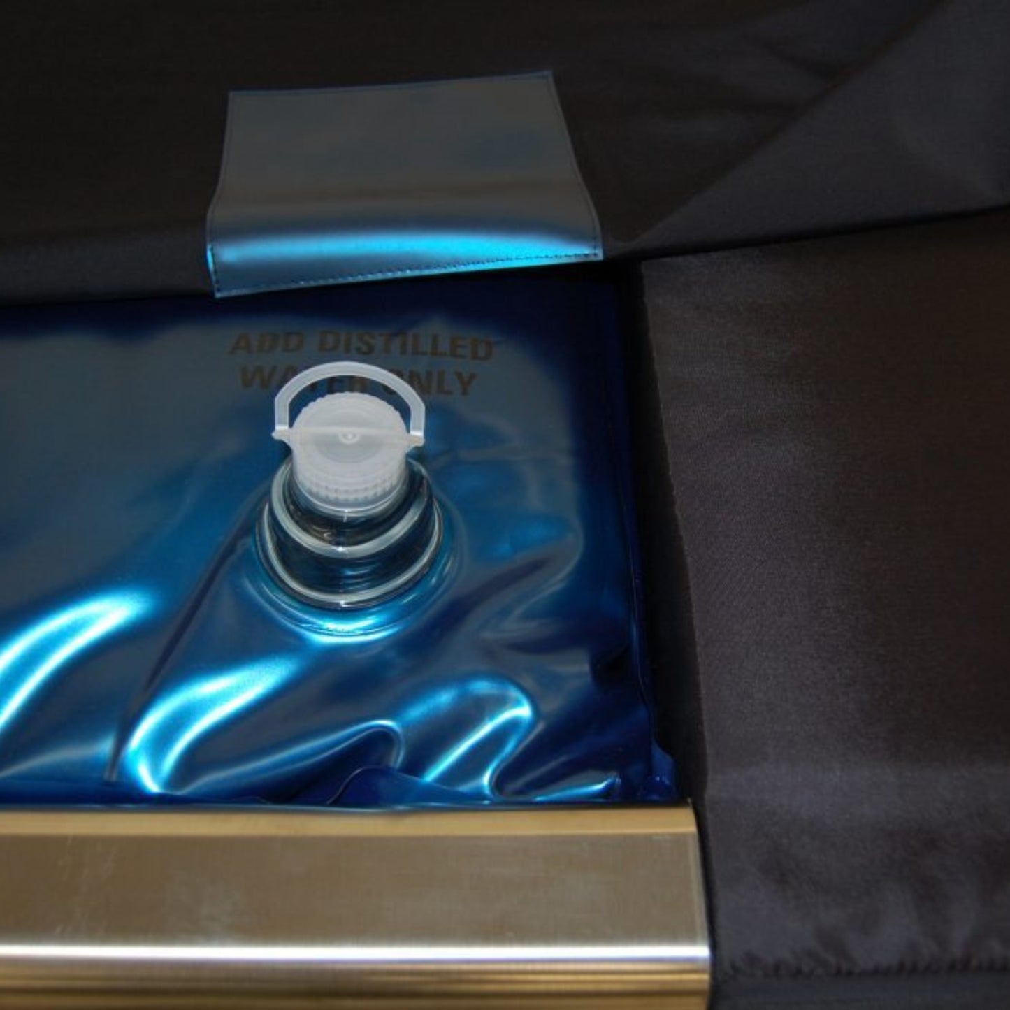 Capsule Cleaner Solution visible inside device reservoir during cleaning process
