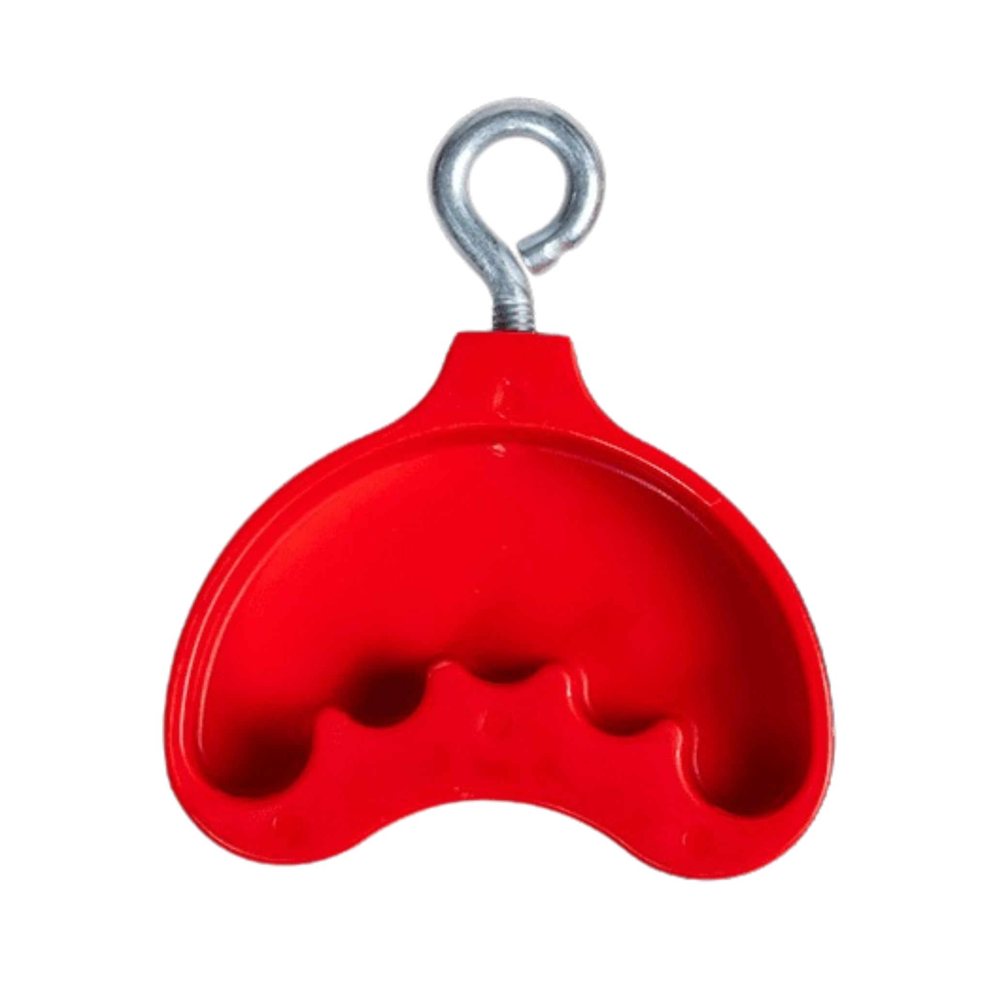 EXERGRIP red grip training tool with contoured finger grooves for hand strength and rehabilitation exercises