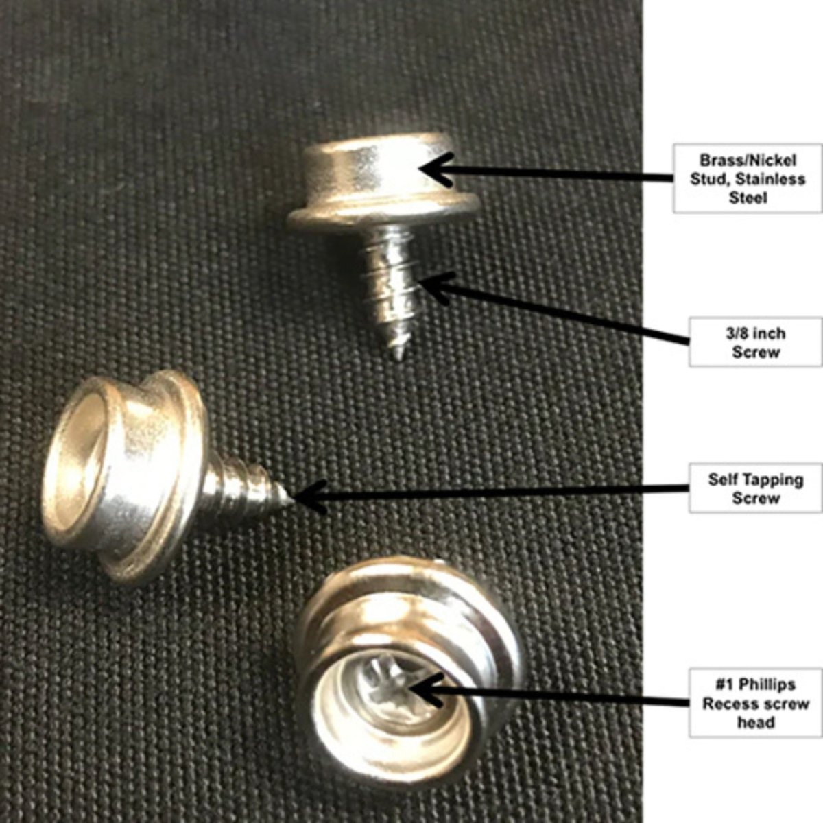 Detailed image showing the metal snap buttons and stitching of the Finnmark FD-4 sauna cover.