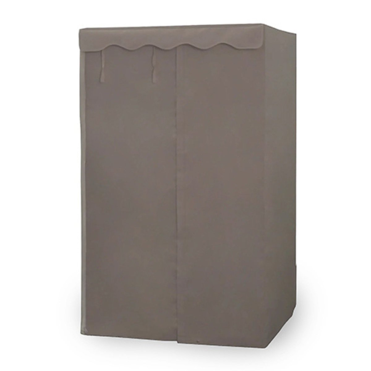 Close-up of Finnmark FD-4 sauna cover material rolled up, highlighting its waterproof and flexible surface.