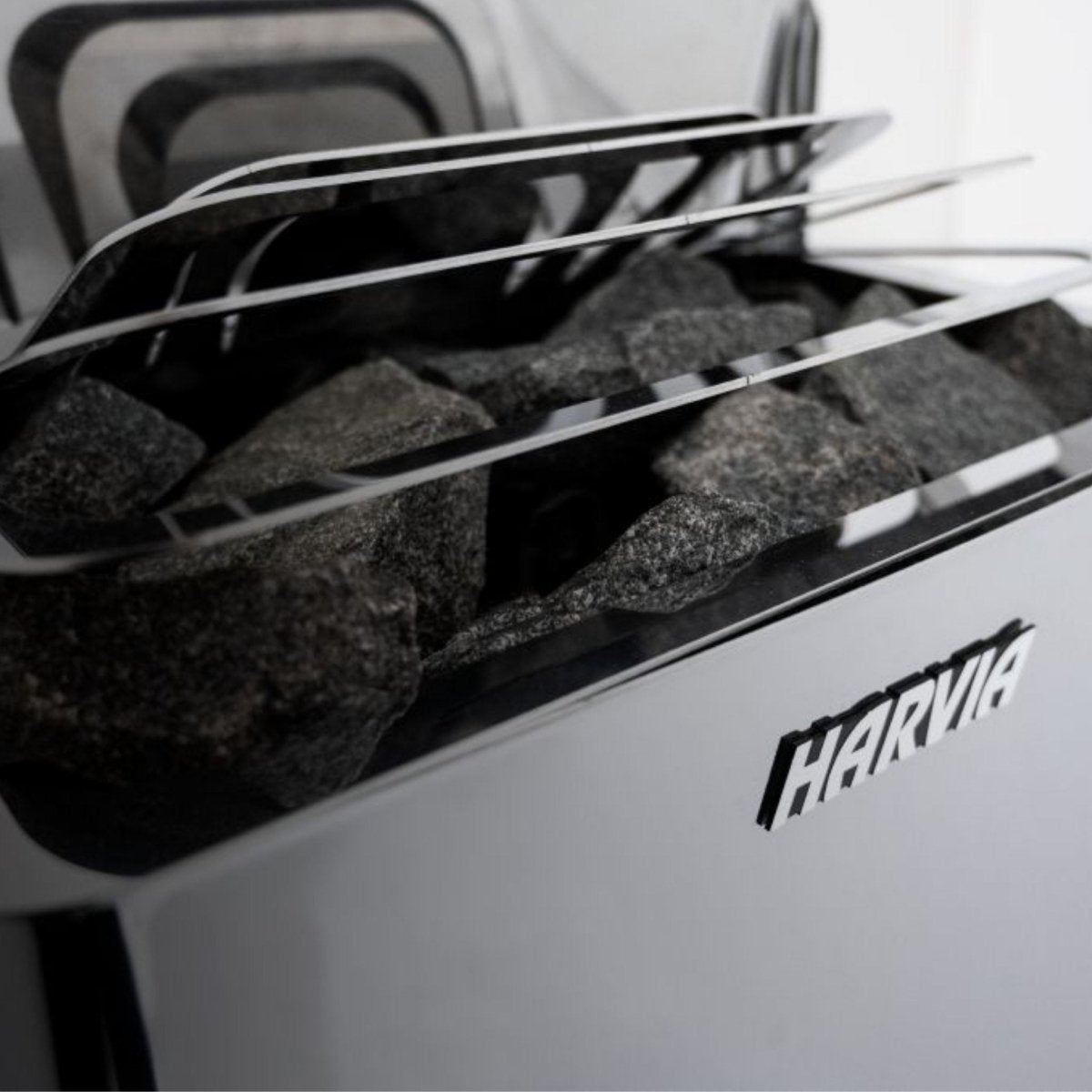 Harvia The Wall SW80 electric sauna heater close up