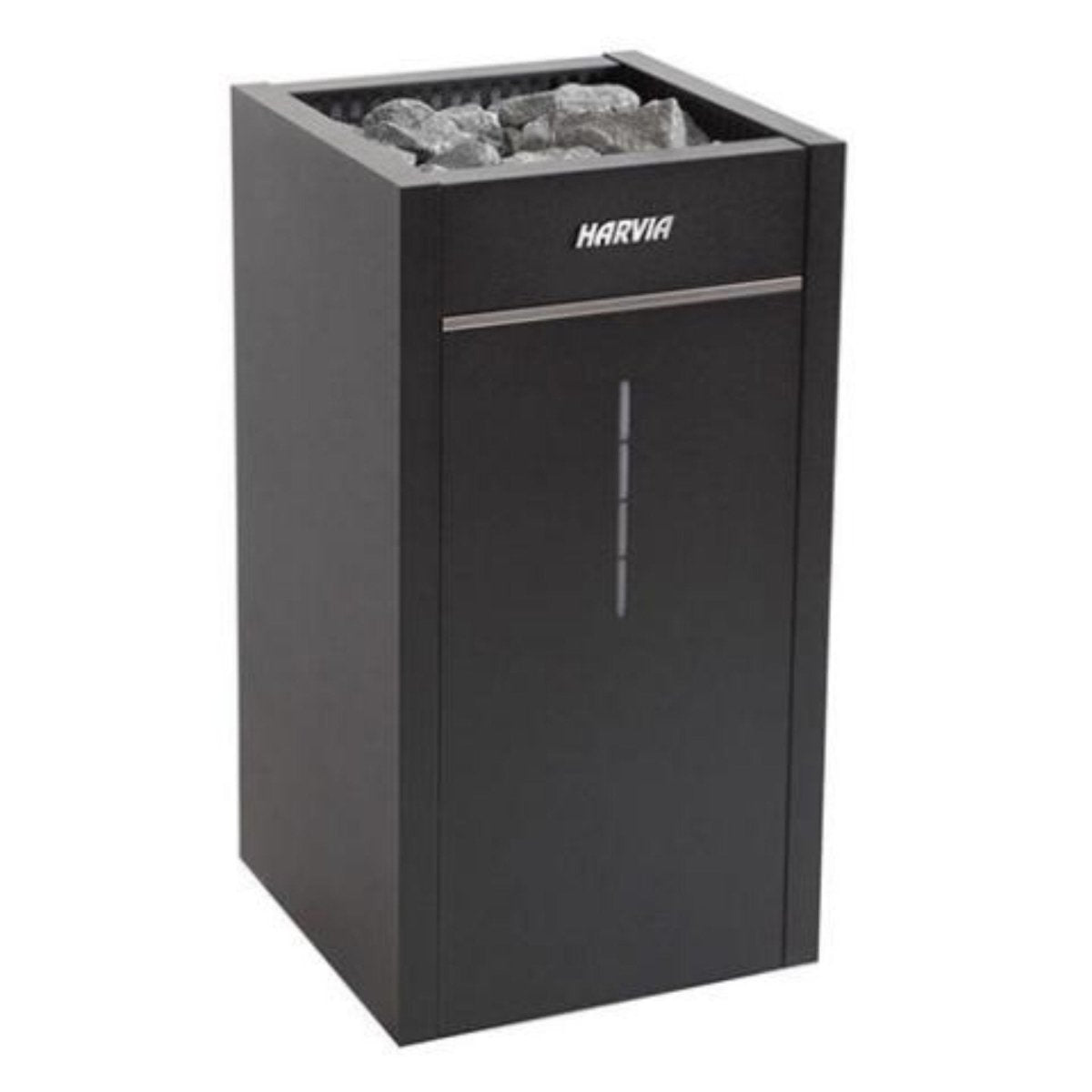 Harvia Virta Combi HL90SA electric sauna heater with integrated steam function on white background