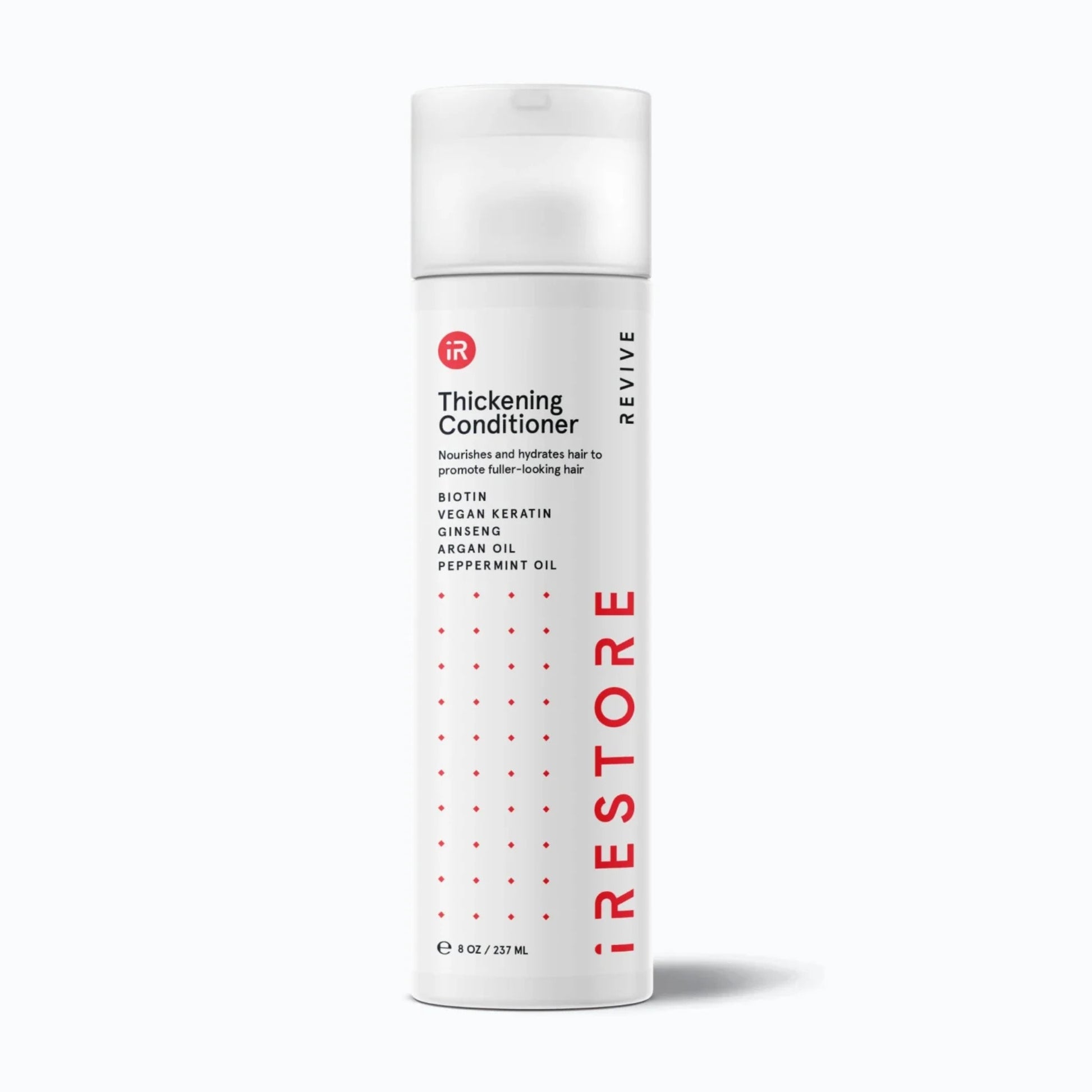 iRestore Thickening Conditioner bottle designed to strengthen and volumize hair