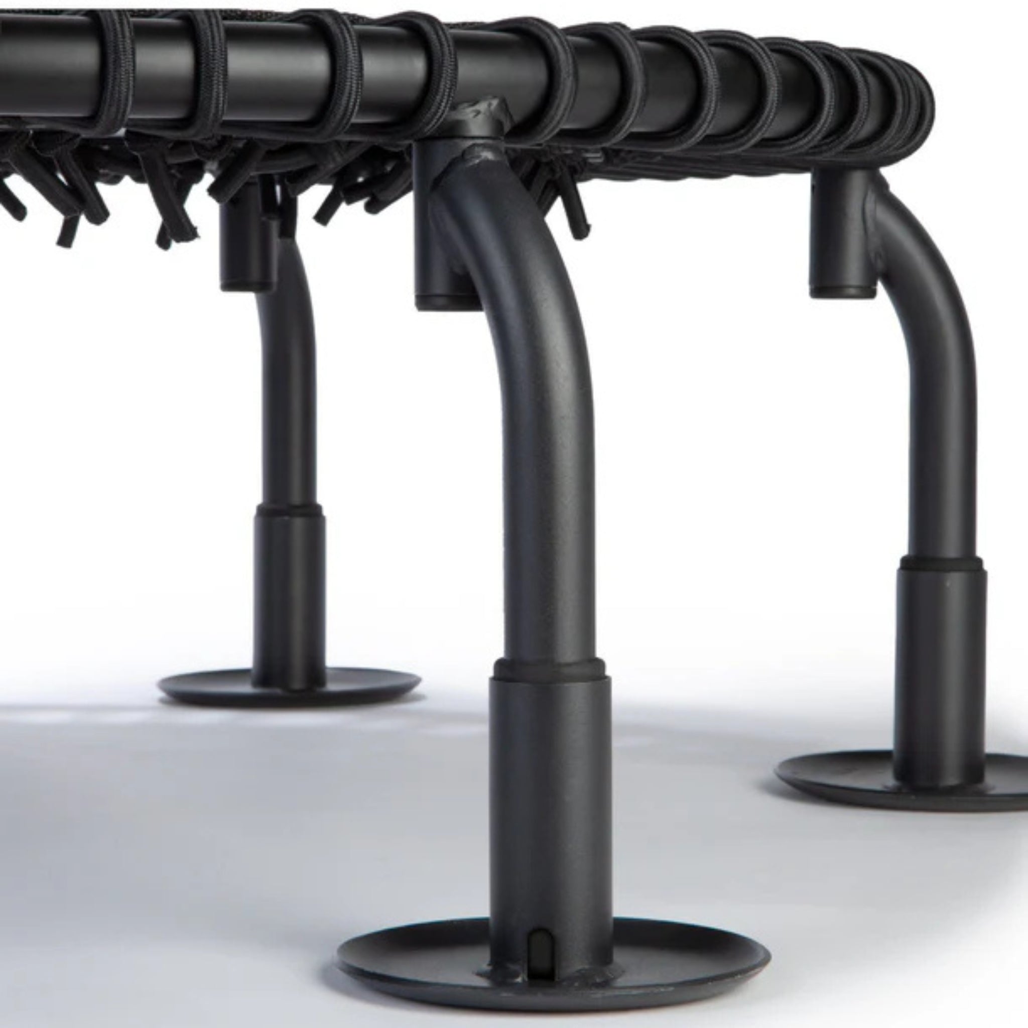 Group of Jumpsport trampoline replacement legs with rubber tips