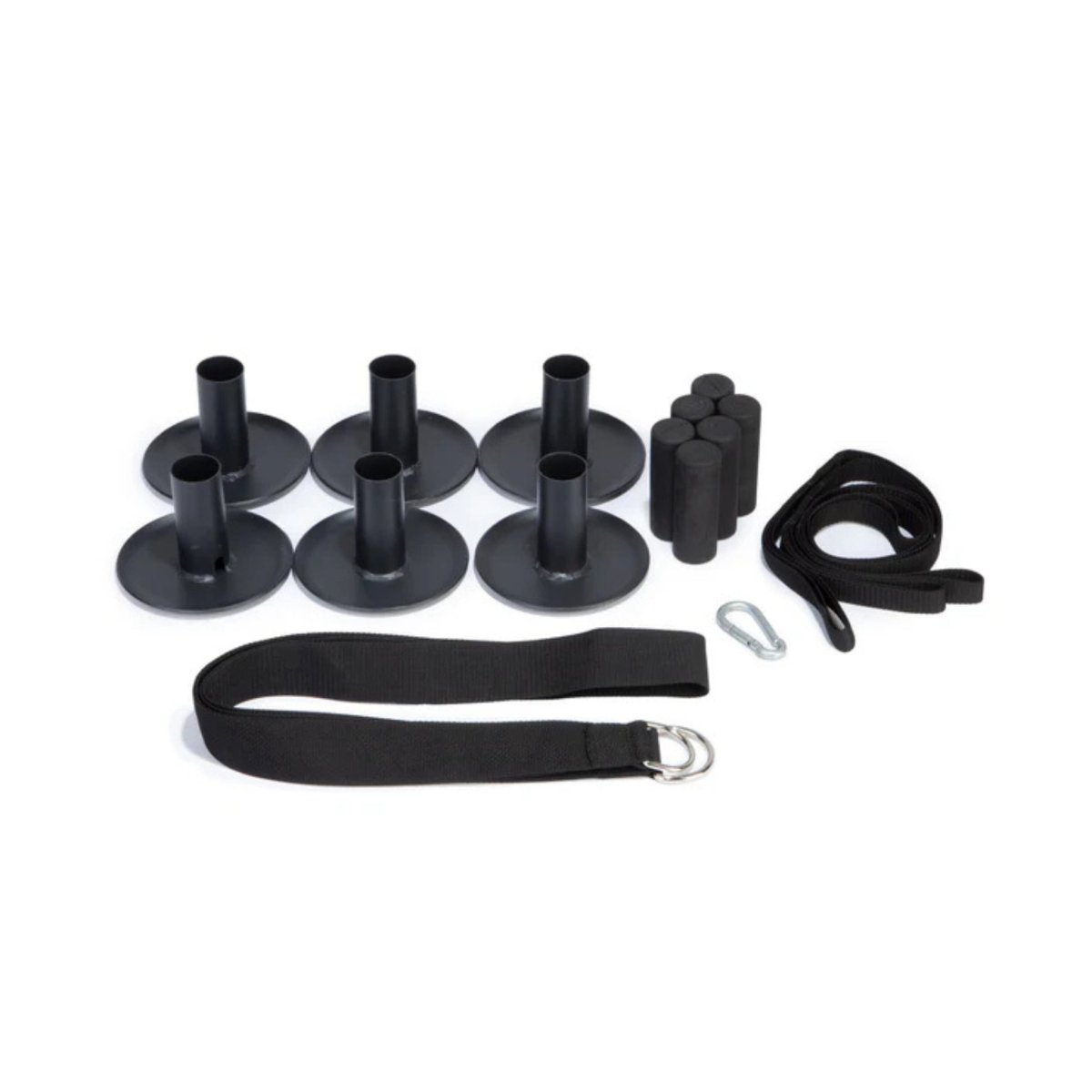 Jumpsport trampoline replacement leg set with screws and rubber stoppers