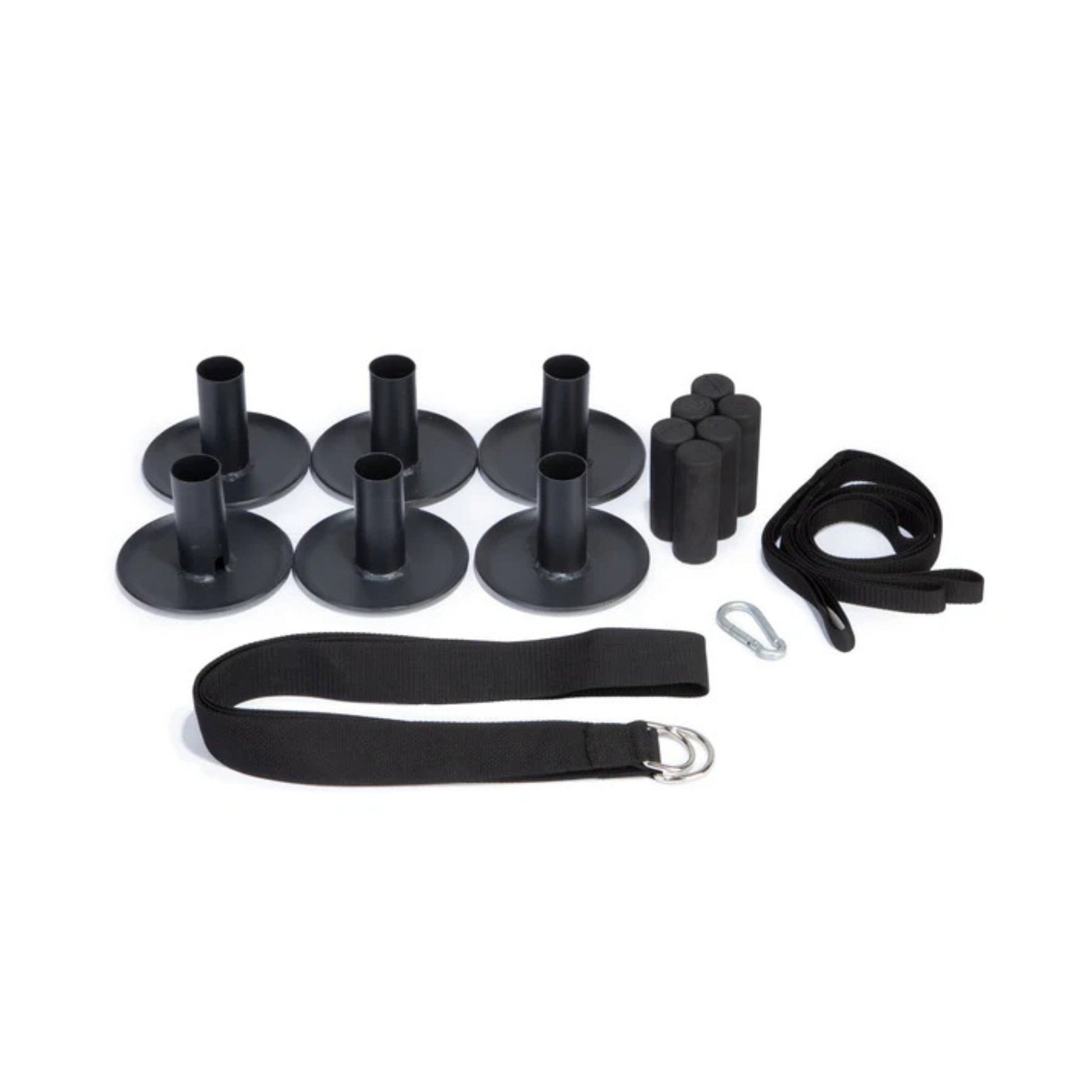 Jumpsport trampoline replacement leg set with screws and rubber stoppers