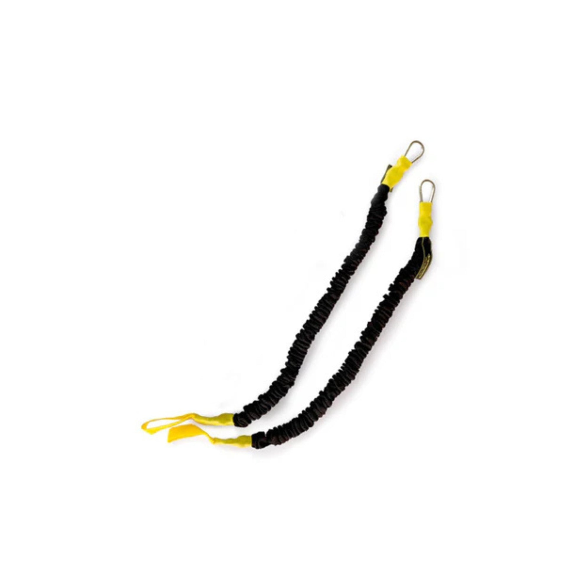 Jumpsport yellow trampoline resistance cords for adjustable workout intensity