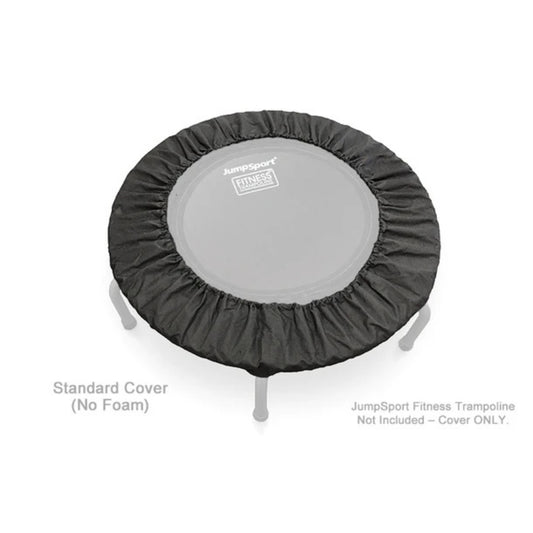Top view of Jumpsport trampoline featuring protective padded skirt cover