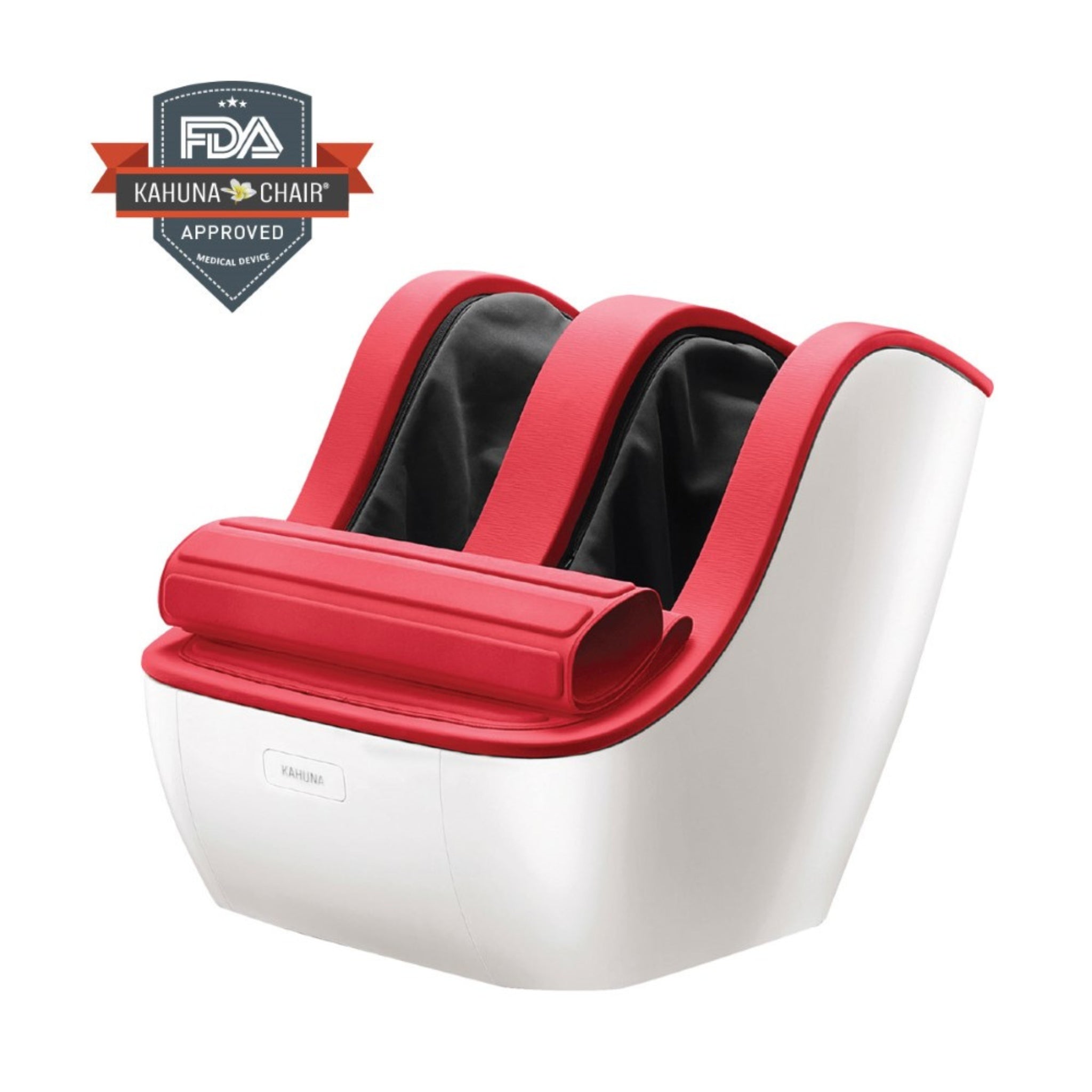 Kahuna 888 foot and calf massager in red edition for leg therapy