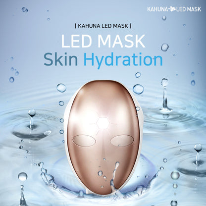 Kahuna LED mask in beige finish for facial skincare treatment
