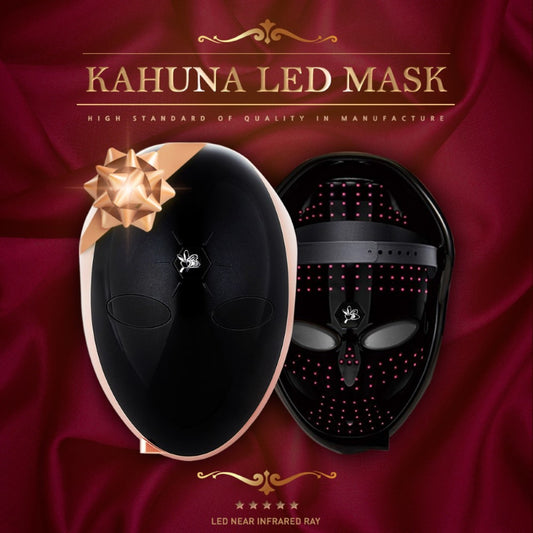 Kahuna Premium LED mask dual display highlighting advanced skincare therapy