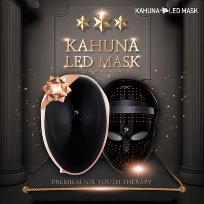 Kahuna Premium LED mask with starry background for rejuvenating skincare