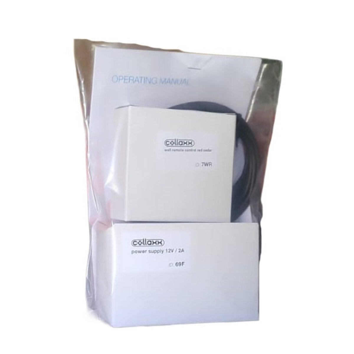 Leisurecraft 46-inch Lighting Set power supply and remote control kit with operating manual, displayed on a white background