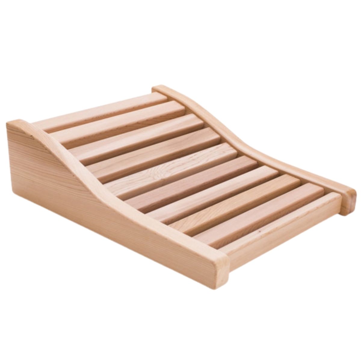 Leisurecraft Elite Back Rest made of natural wood displayed on a white background.