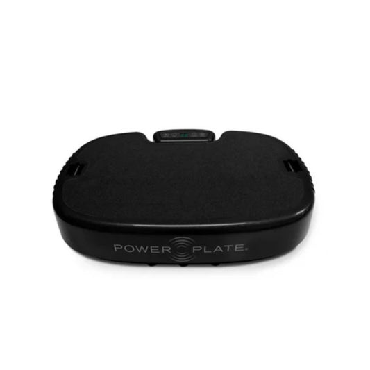 Power Plate vibration platform in black finish for home fitness training