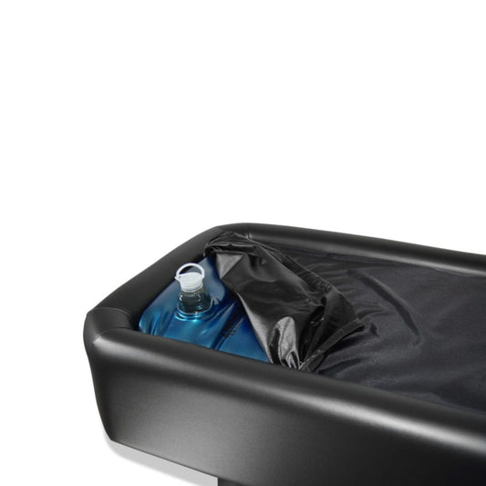 Replacement liner properly installed inside Sidmar Hydrotable water massage bed