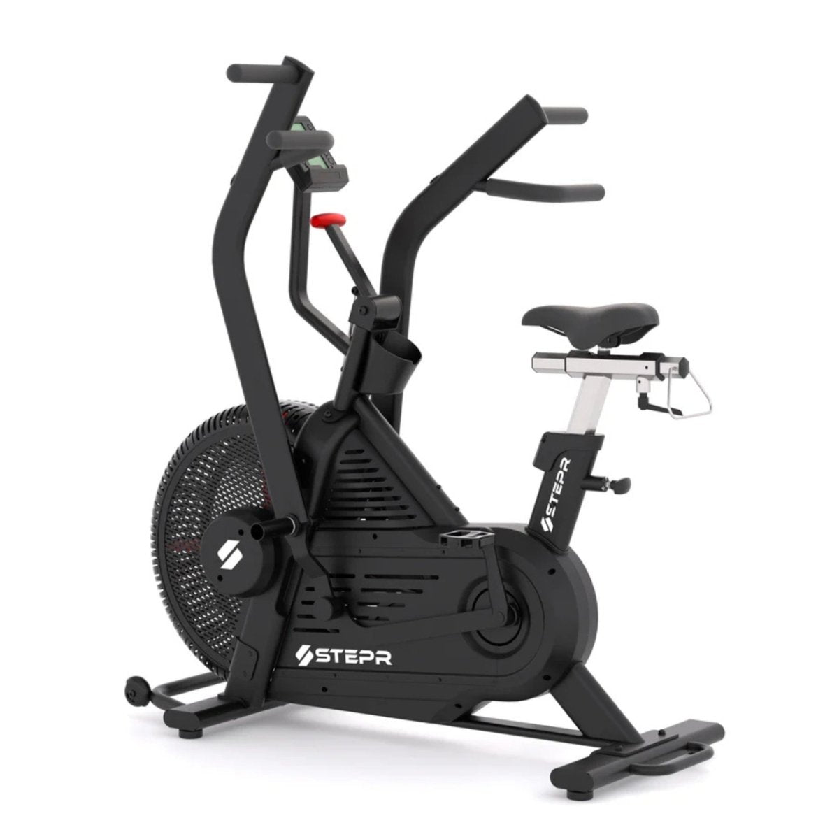 STEPR Bionic Bike XL air bike in modern fitness studio environment