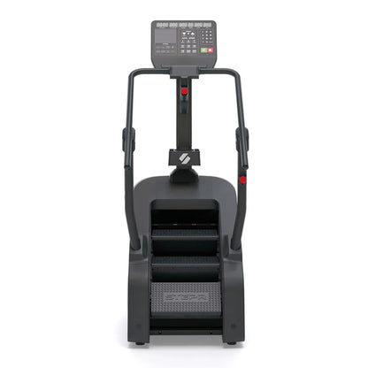 Home stair climber fitness machine in black design for cardio training